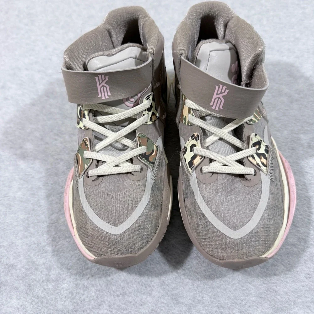 Nike Kyrie Infinity Basketball Shoes Kids 1Y Grey‎ Camo Leopard DD0332-006